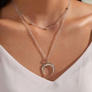 NEW Horn Charm Layered Necklace